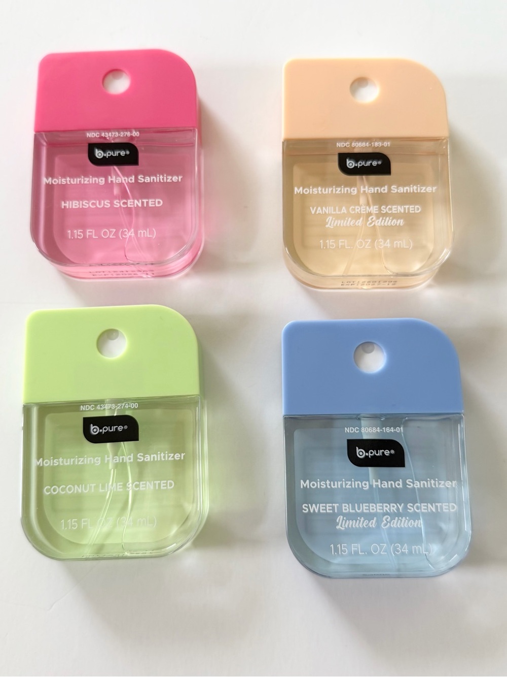 Set of 4 Hand Sanitizer